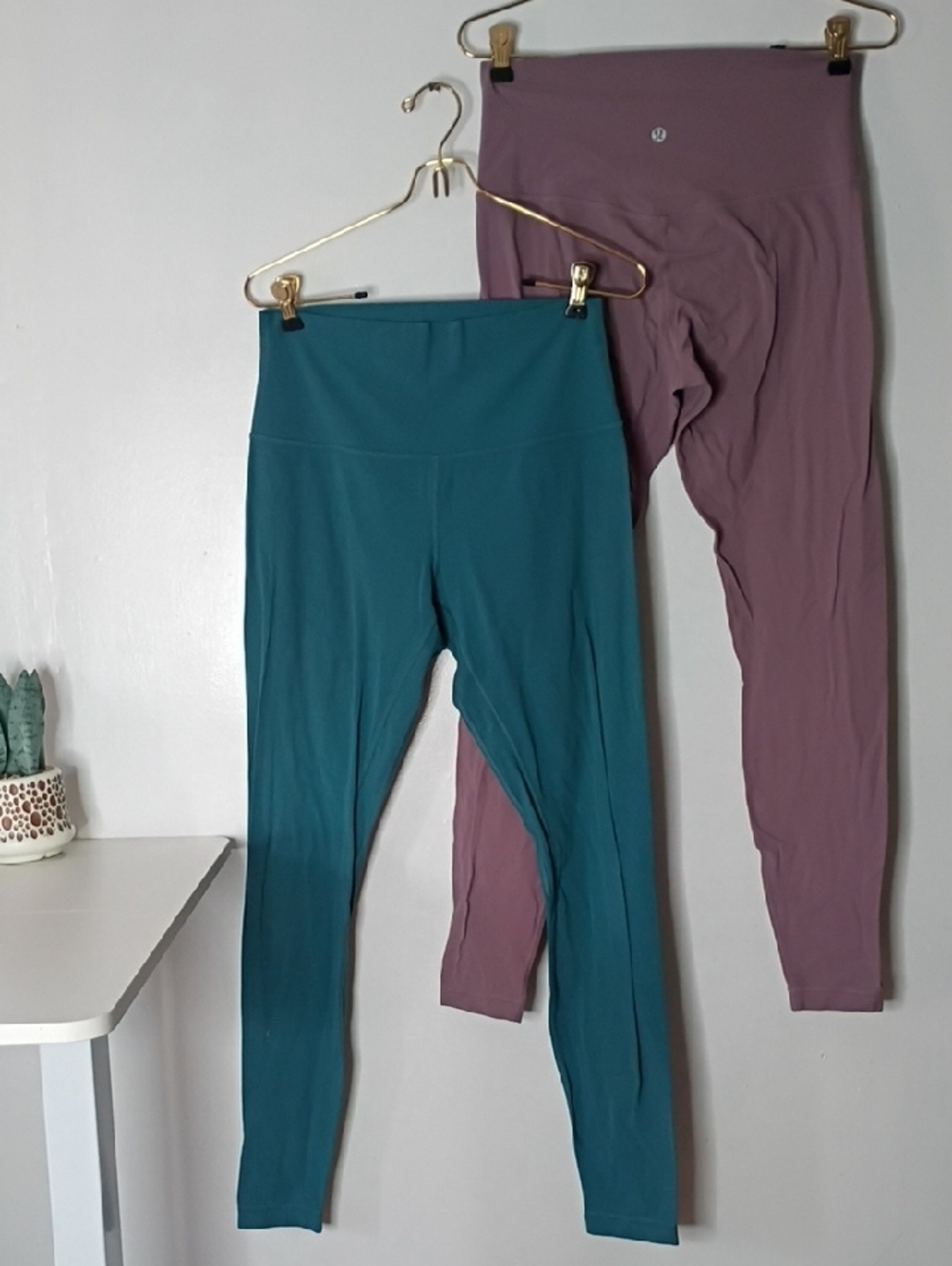 Lululemon Align Legging Duo: Lavender Dusk & Tidewater Teal bundle of 2 size 8